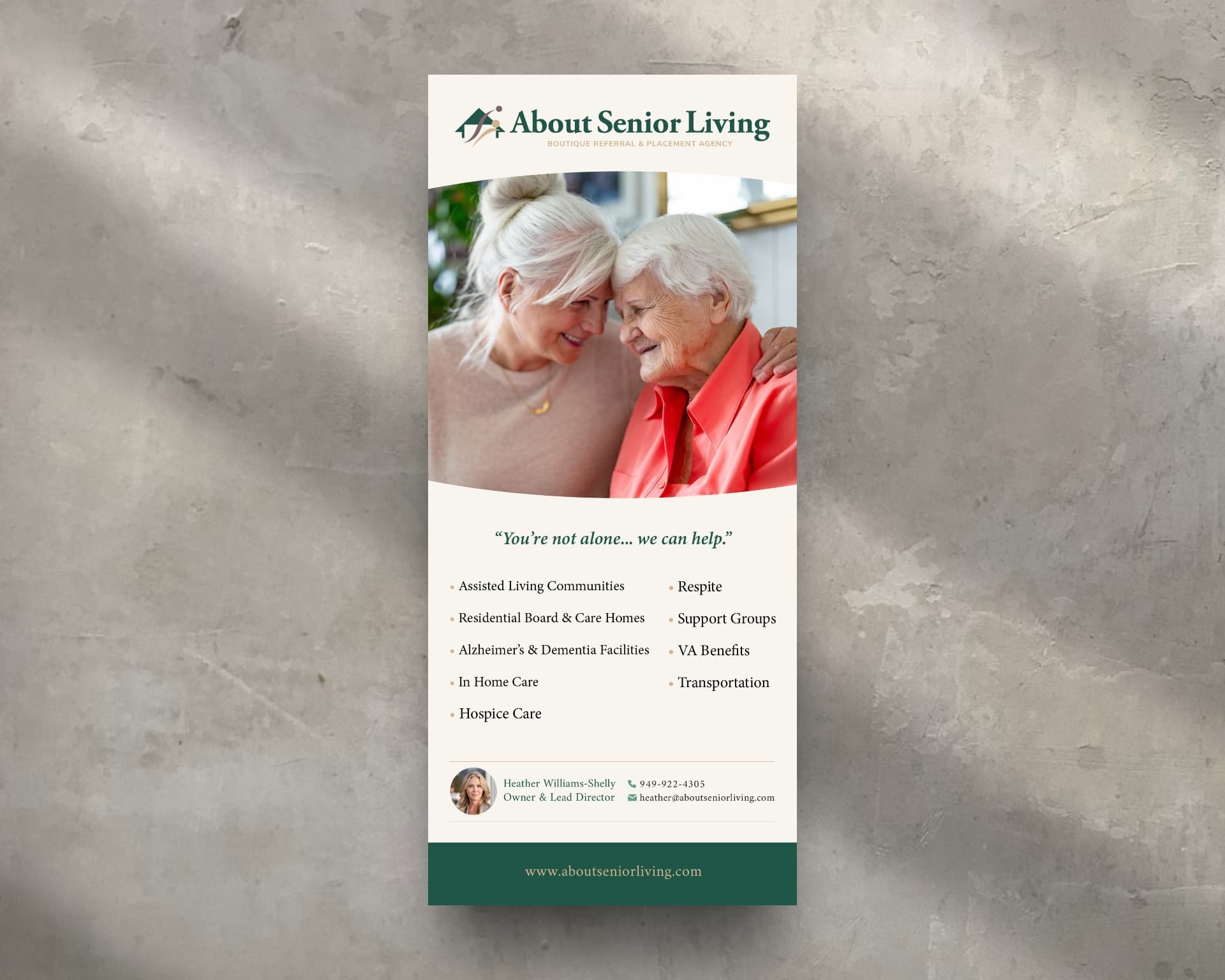 About Senior Living Marketing Collateral — Print Design
