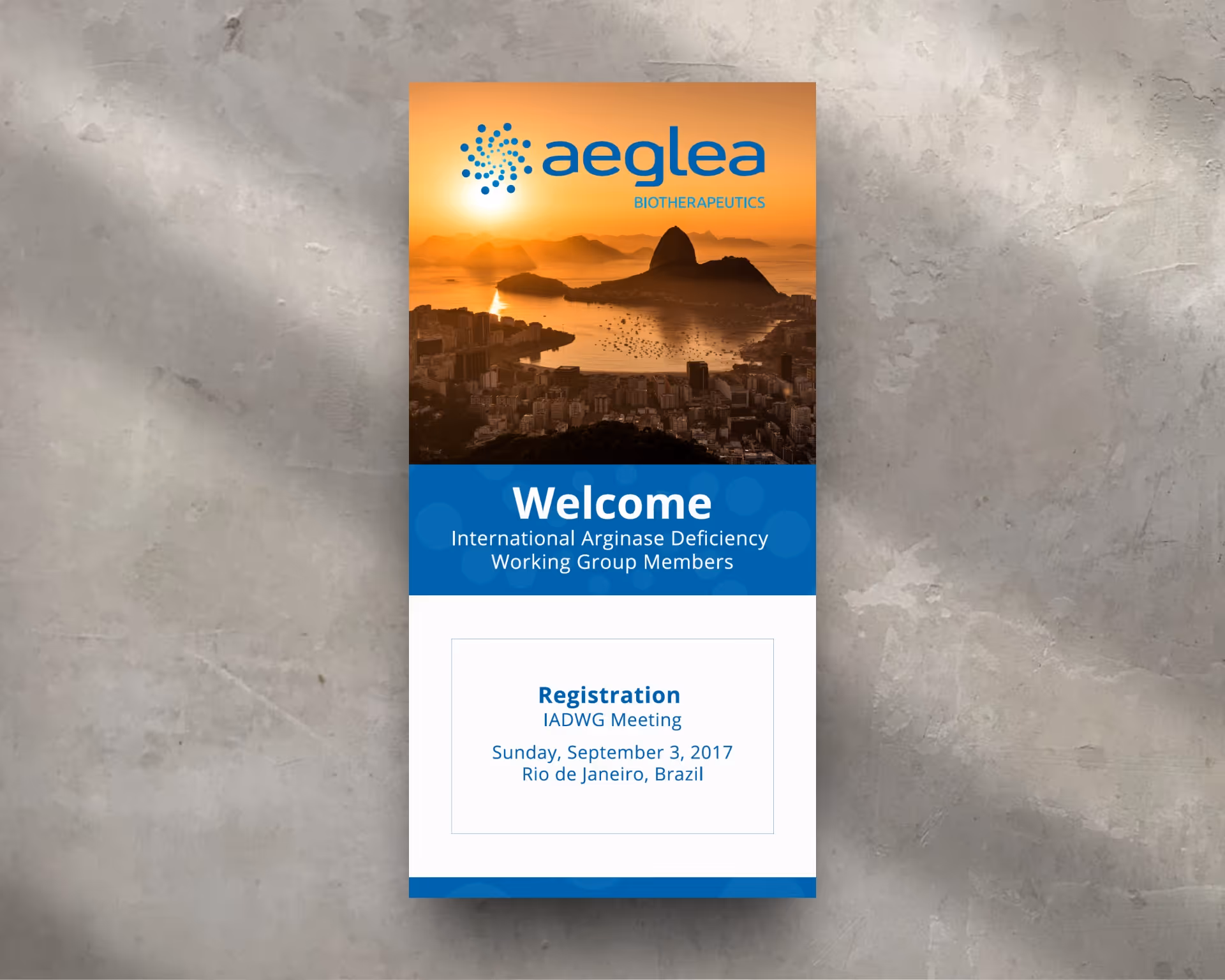 Aeglea Biotherapeutics Banner Design — Print Design
