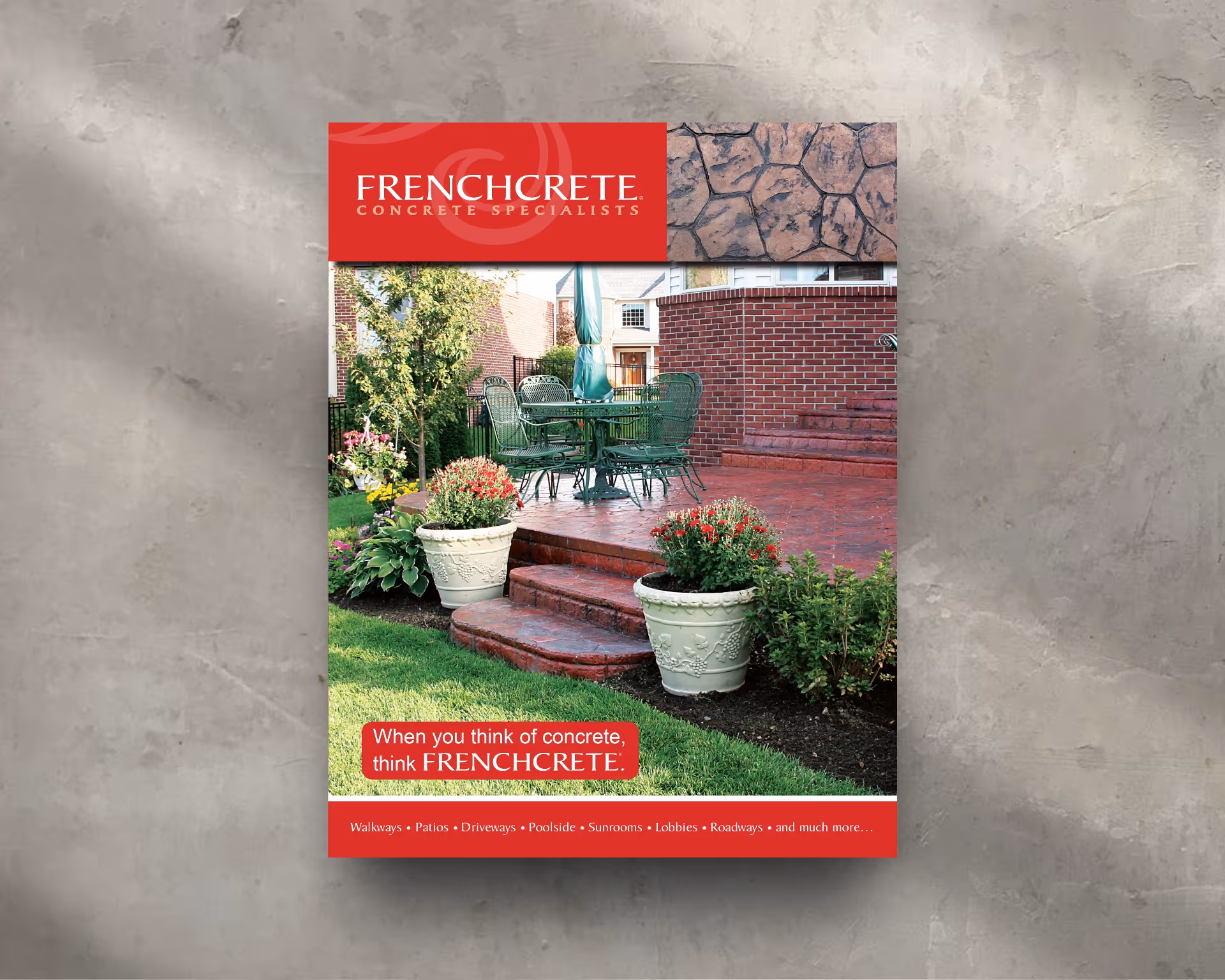 Frenchcrete Brochure — Print Design