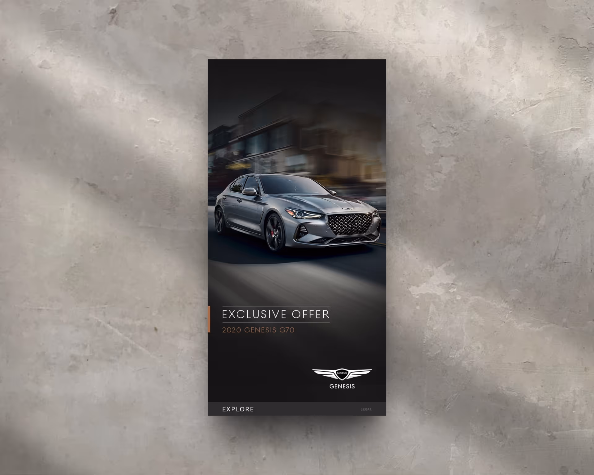 Genesis Exclusive Offer G70 Banner Ads — Banner Ads