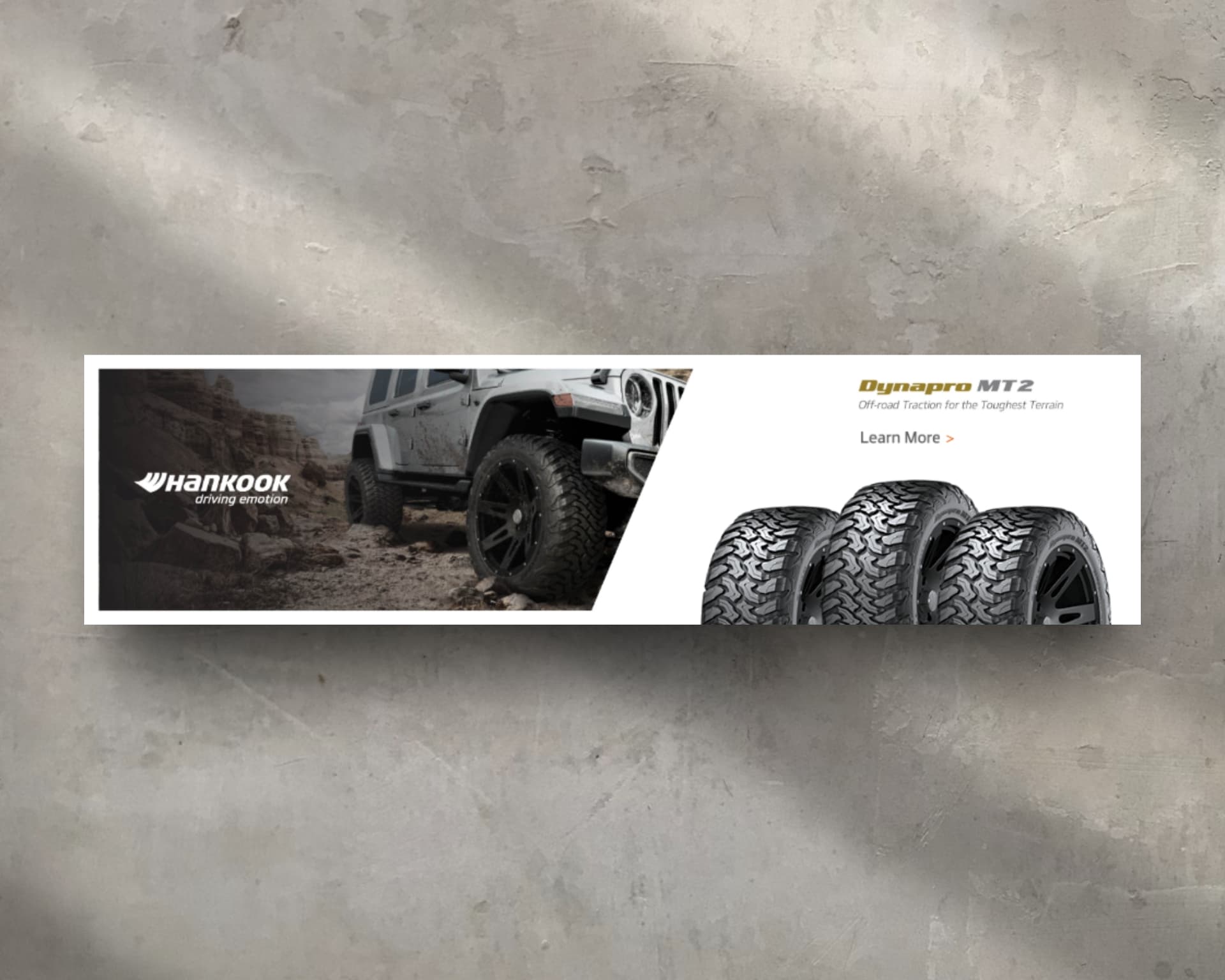 Hankook Dynapro MT2 Banner Ad — Banner Ads
