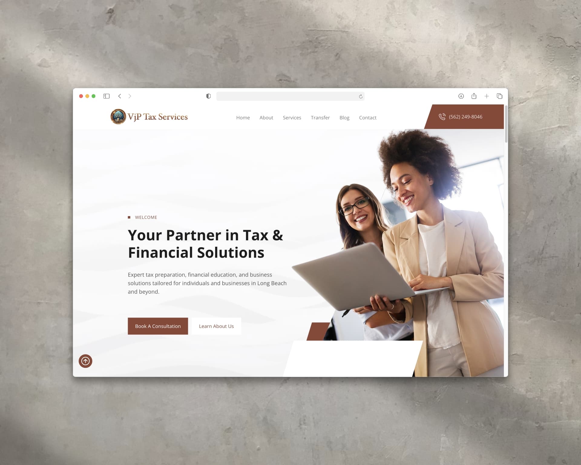 VJP Tax Services Website — Web Design