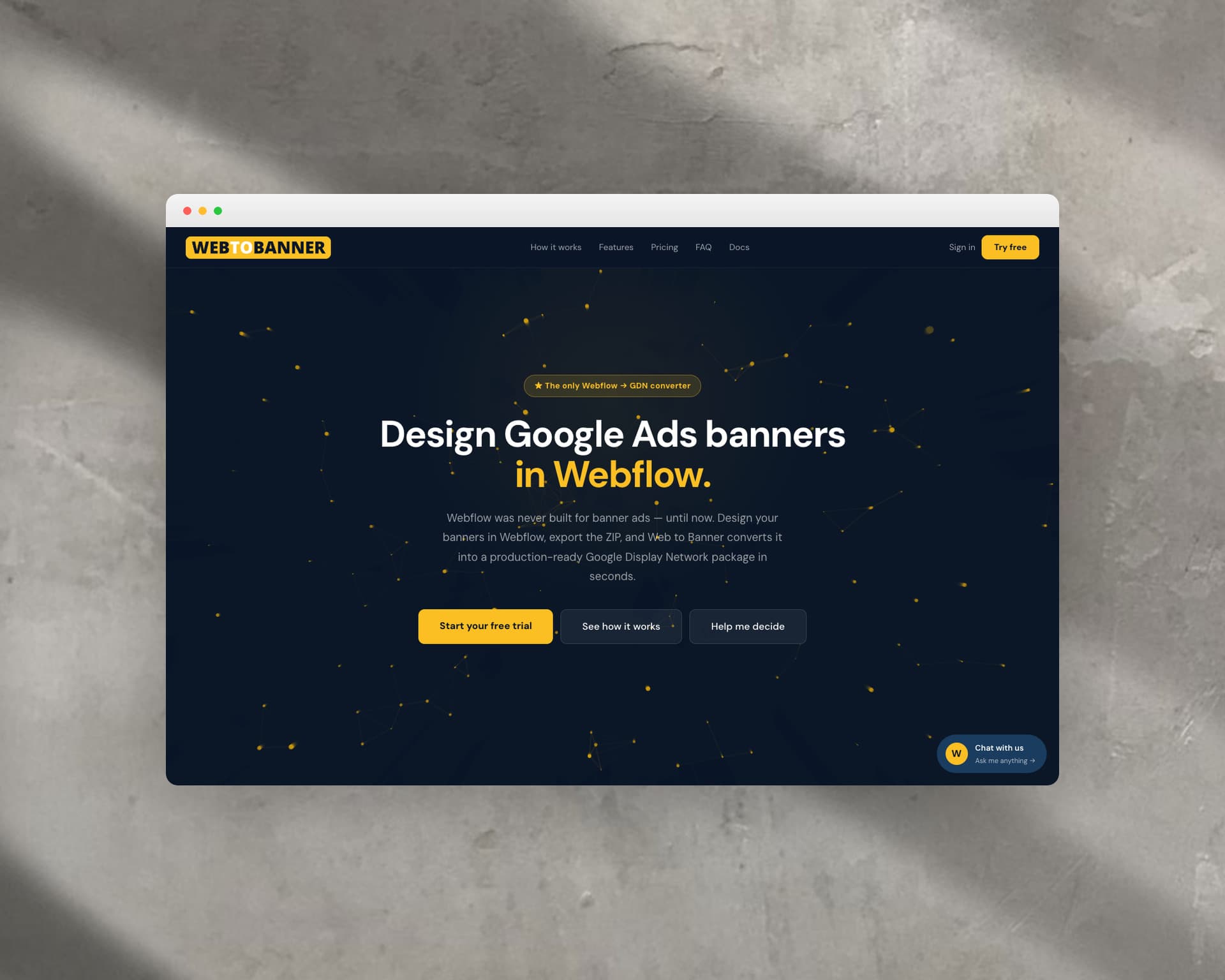 Web to Banner — Product Design